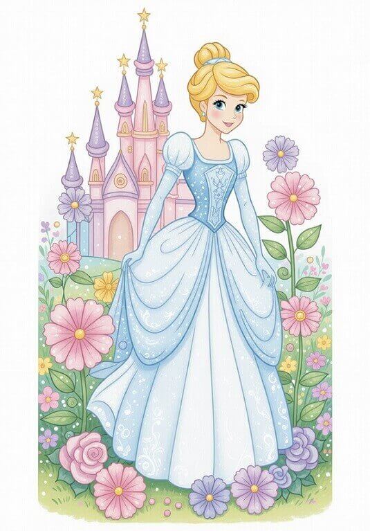 Princess Printable Coloring Pages Collection